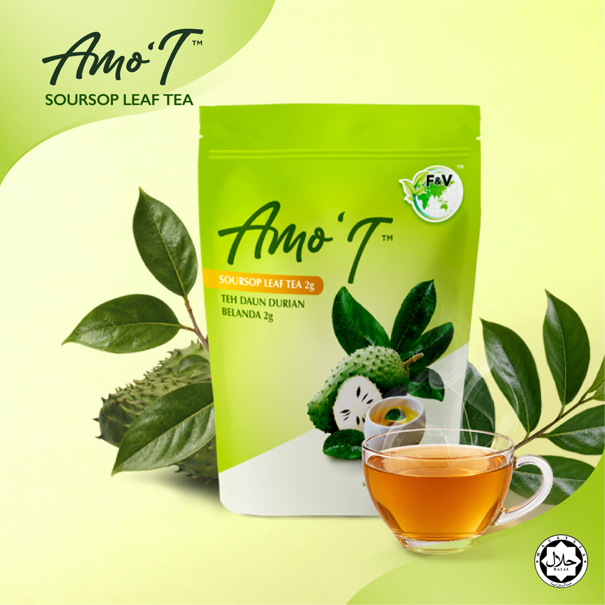 Amo'T Pure Soursop Leaf Tea