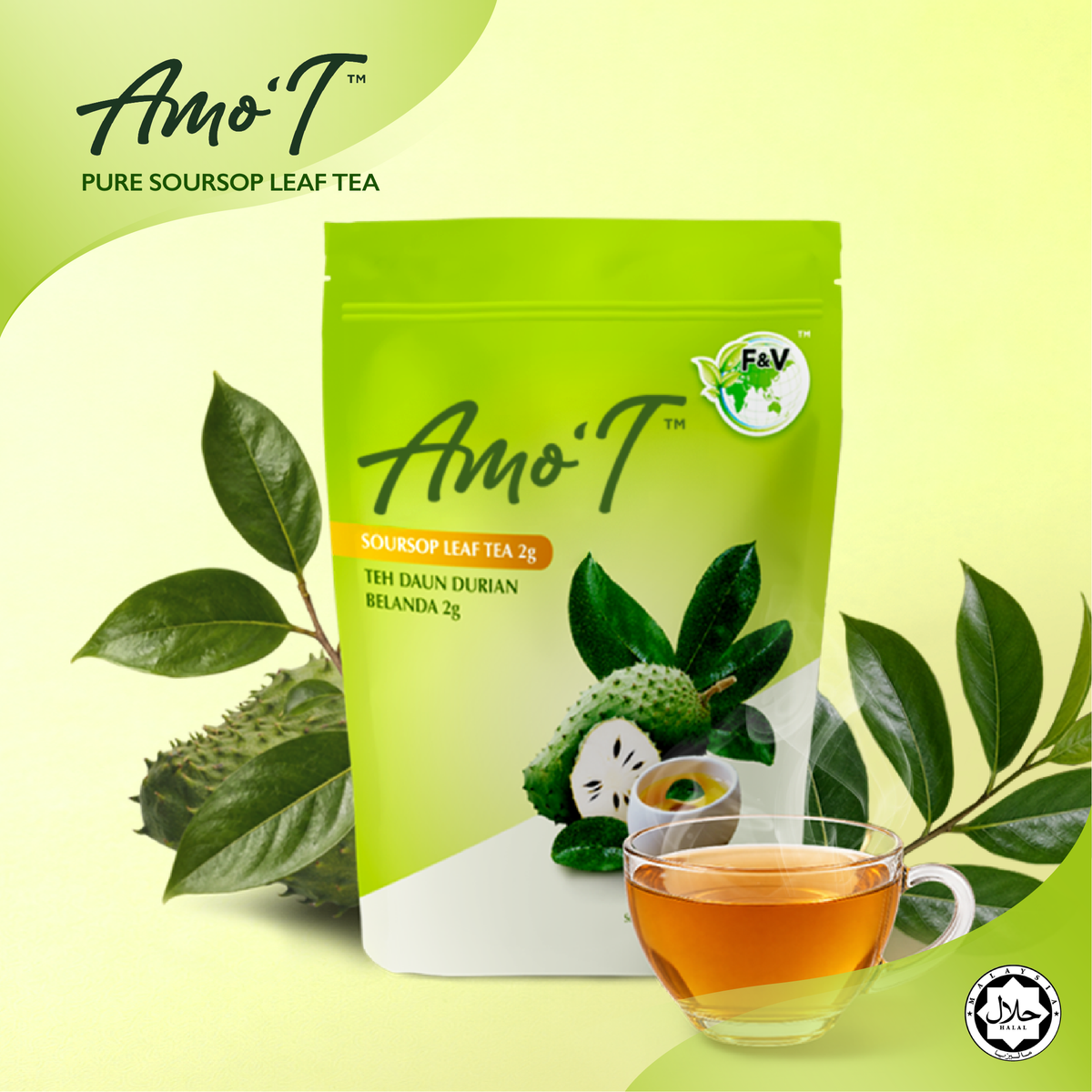 Amo'T Pure Soursop Leaf Tea